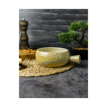 Салатник с ручкой Porland Stoneware Pearl, 14 см 