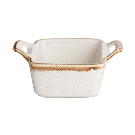 Соусник квадратный с 2-мя ручками Porland Beige, 7х10 см 