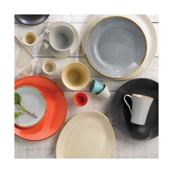 Салатник полуглубокий Porland Seasons Dark Grey, 17 см