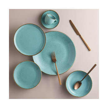 Тарелка для пиццы Porland Seasons Turquoise, 32 см 