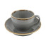 Чашка чайная Porland Seasons Dark Grey, 340 мл 