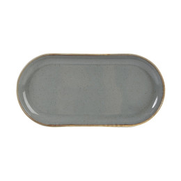 Блюдо овальное Porland Dark Grey, 29х15 см 