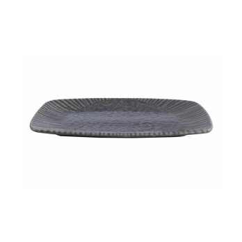 Блюдо прямоугольное Porland Iris Grey, 27х19 см
