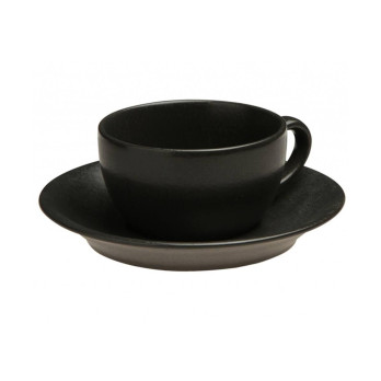 Блюдце для чайной чашки Porland Seasons Black, 16 см 
