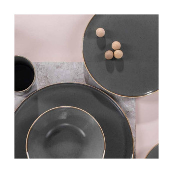 Тарелка Porland Seasons Dark Grey, 18 см