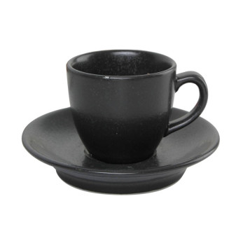 Блюдце для кофейной чашки Porland Seasons Black, 12 см 