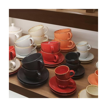 Блюдце для кофейной чашки Porland Seasons Black, 12 см 