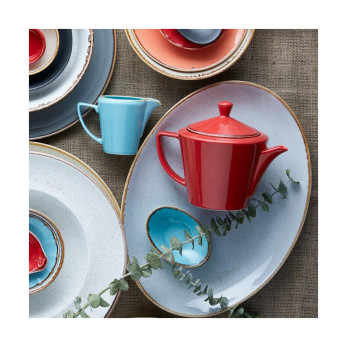 Блюдо овальное Porland Seasons Grey, 24х19 см 