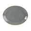 Блюдо овальное Porland Dark Grey, 36х27 см 