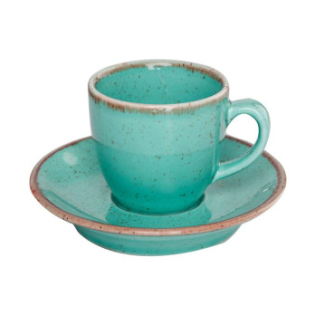 Блюдце для кофейной чашки Porland Seasons Turquoise, 12 см 