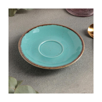 Блюдце для кофейной чашки Porland Seasons Turquoise, 12 см 
