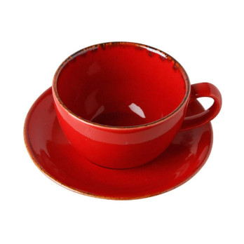 Чашка чайная Porland Seasons Red, 340 мл 
