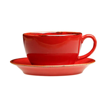 Чашка чайная Porland Seasons Red, 340 мл 
