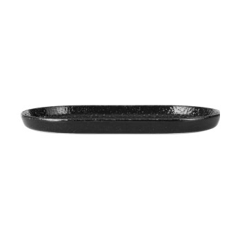 Тарелка овальная Porland Ethos Black Moss, 32 см