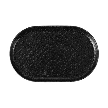 Тарелка овальная Porland Ethos Black Moss, 32 см