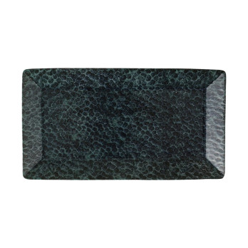 Тарелка прямоугольная Porland Ethos Moss, 17х32 см