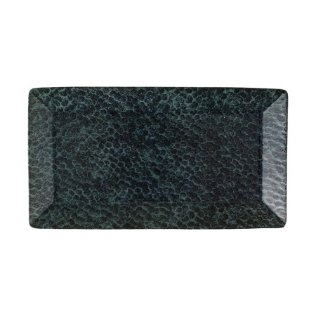 Тарелка прямоугольная Porland Ethos Moss, 17х32 см