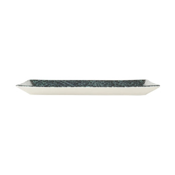 Тарелка прямоугольная Porland Ethos Moss, 17х32 см