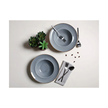 Тарелка для пасты Porland Seasons Dark Grey, 26 см