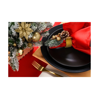 Салатник полуглубокий Porland Seasons Black, 22 см 