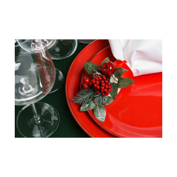 Салатник полуглубокий Porland Seasons Red, 22 см