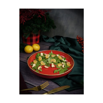 Салатник полуглубокий Porland Seasons Red, 22 см