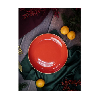 Салатник полуглубокий Porland Seasons Red, 22 см