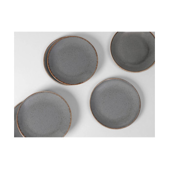Тарелка Porland Seasons Dark Grey, 18 см