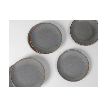 Тарелка Porland Seasons Dark Grey, 18 см