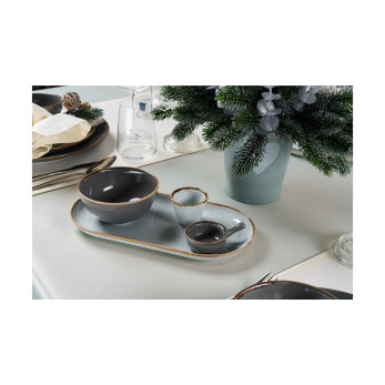 Тарелка Porland Seasons Dark Grey, 18 см