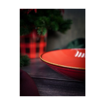 Тарелка глубокая Porland Seasons Red, 26 см