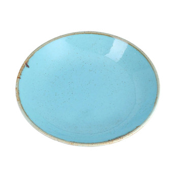 Тарелка глубокая Porland Seasons Turquoise, 21 см 