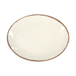 Блюдо овальное Porland Seasons Beige, 18х14 см 