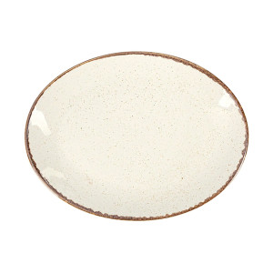 Блюдо овальное Porland Seasons Beige, 18х14 см