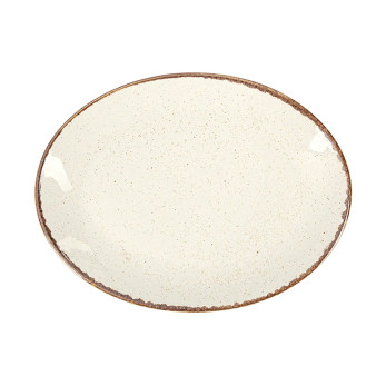 Блюдо овальное Porland Seasons Beige, 18х14 см 