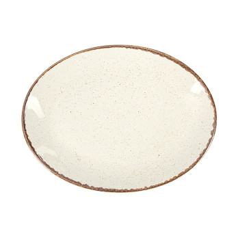 Блюдо овальное Porland Seasons Beige, 18х14 см 
