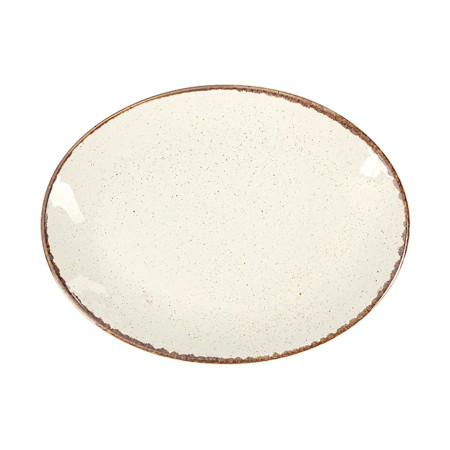 Блюдо овальное Porland Seasons Beige, 18х14 см 