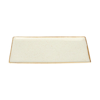 Блюдо прямоугольное Porland Seasons Beige, 35х16 см 