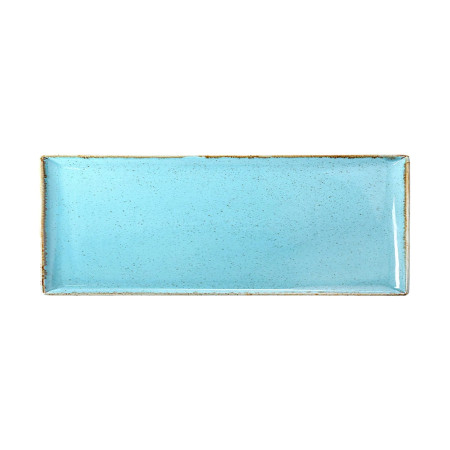 Блюдо прямоугольное Porland Seasons Turquoise, 35х16 см 