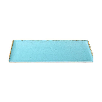 Блюдо прямоугольное Porland Seasons Turquoise, 35х16 см 