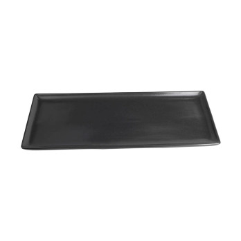 Блюдо прямоугольное Porland Black, 35х16 см 