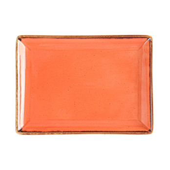 Блюдо прямоугольное Porland Seasons Orange, 21х27см 