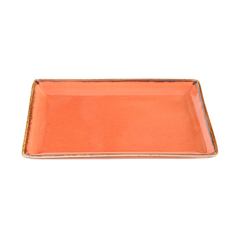 Блюдо прямоугольное Porland Seasons Orange, 21х27см 