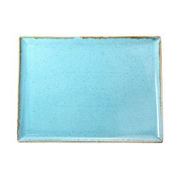 Блюдо прямоугольное Porland Seasons Turquoise, 21х27 см 