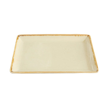 Блюдо прямоугольное Porland Seasons Yellow, 21х27 см 