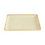 Блюдо прямоугольное Porland Seasons Yellow, 21х27 см 