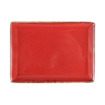 Блюдо прямоугольное Porland Seasons Red, 21х27 см 