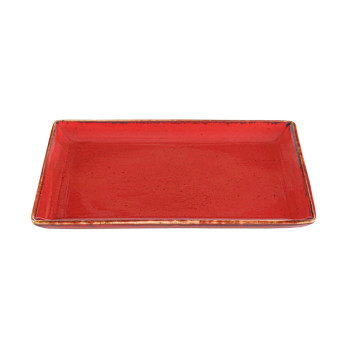 Блюдо прямоугольное Porland Seasons Red, 21х27 см 