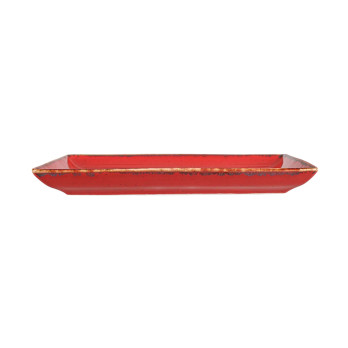Блюдо прямоугольное Porland Seasons Red, 21х27 см 