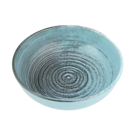 Салатник полуглубокий Porland Lykke Turquoise, 13 см